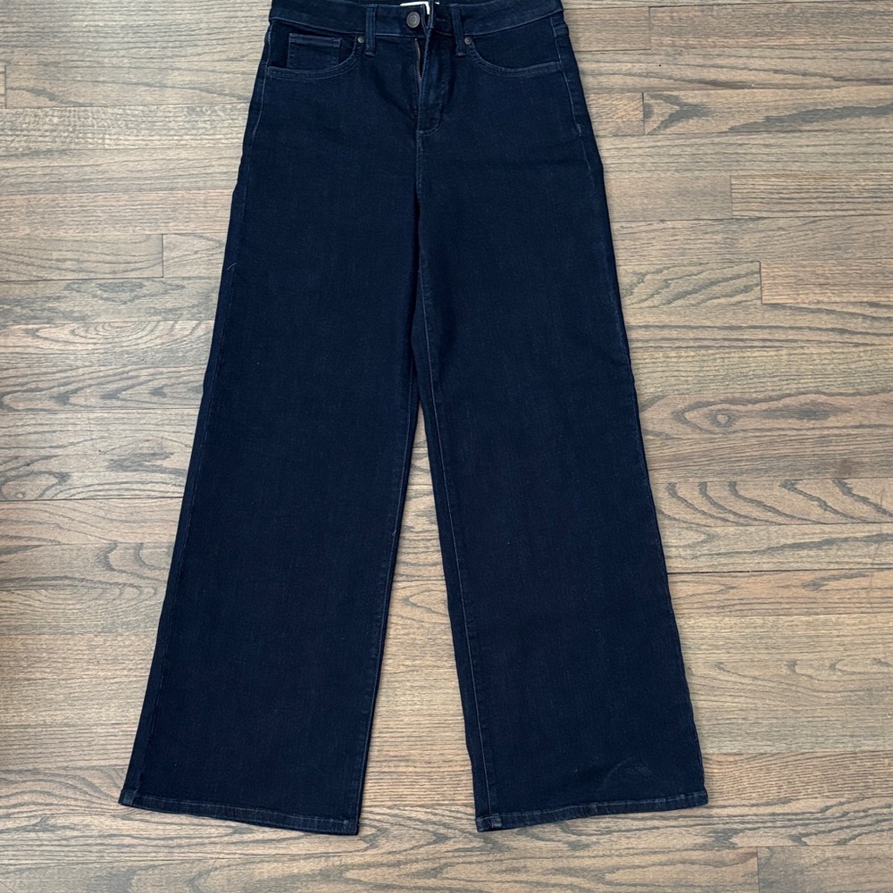 LC Lauren Conrad Dark Navy Wide-Leg Jeans